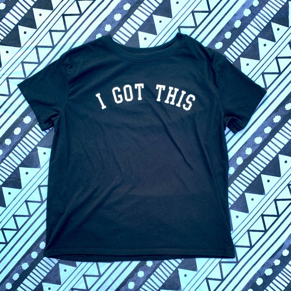 Modern Lux I Got This Graphic Black Slogan Tee Size XL fits Medium 🖤✔️🏴‍☠️🎬♣️